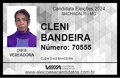 Candidato CLENI BANDEIRA 2024 - MACHACALIS - Eleições