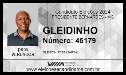 Candidato GLEIDINHO 2024 - PRESIDENTE BERNARDES - Eleições