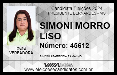 Candidato SIMONI MORRO LISO 2024 - PRESIDENTE BERNARDES - Eleições