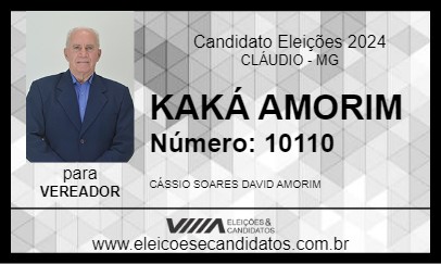 Candidato KAKÁ AMORIM 2024 - CLÁUDIO - Eleições