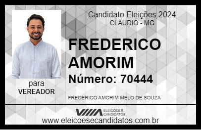 Candidato FREDERICO AMORIM 2024 - CLÁUDIO - Eleições