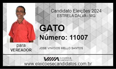 Candidato GATO 2024 - ESTRELA DALVA - Eleições