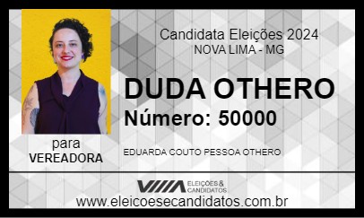 Candidato DUDA OTHERO 2024 - NOVA LIMA - Eleições