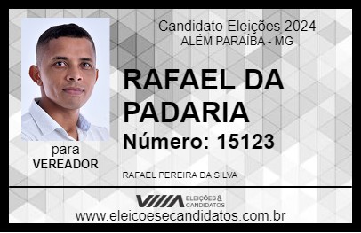 Candidato RAFAEL DA PADARIA 2024 - ALÉM PARAÍBA - Eleições