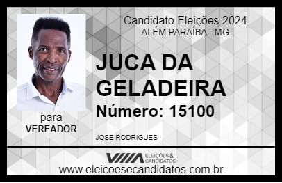 Candidato JUCA DA GELADEIRA 2024 - ALÉM PARAÍBA - Eleições