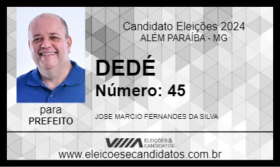 Candidato DEDÉ 2024 - ALÉM PARAÍBA - Eleições