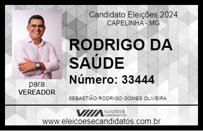 Candidato RODRIGO DA SAÚDE 2024 - CAPELINHA - Eleições