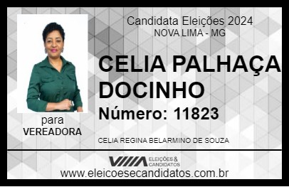 Candidato CELIA PALHAÇA DOCINHO 2024 - NOVA LIMA - Eleições