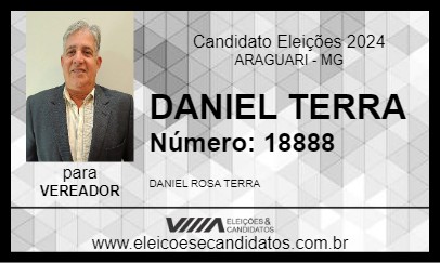 Candidato DANIEL TERRA 2024 - ARAGUARI - Eleições