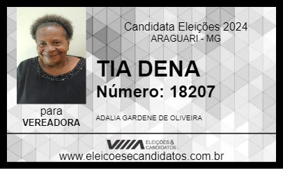 Candidato TIA DENA 2024 - ARAGUARI - Eleições