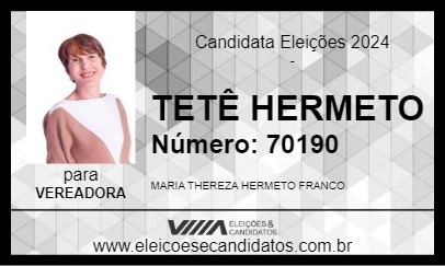 Candidato TETÊ DA CASTRAÇÃO 2024 - NOVA LIMA - Eleições