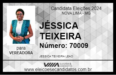 Candidato JÉSSICA TEIXEIRA 2024 - NOVA LIMA - Eleições