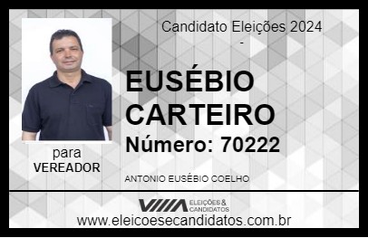 Candidato EUSÉBIO CARTEIRO 2024 - NOVA LIMA - Eleições