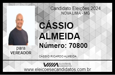 Candidato CÁSSIO RICARDO 2024 - NOVA LIMA - Eleições