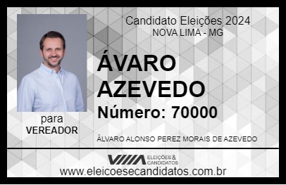 Candidato ÁLVARO AZEVEDO 2024 - NOVA LIMA - Eleições