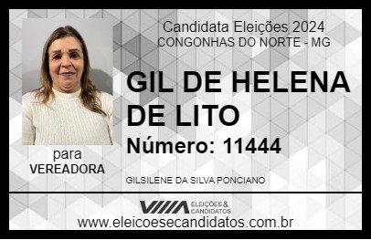 Candidato GIL DE HELENA DE LITO 2024 - CONGONHAS DO NORTE - Eleições