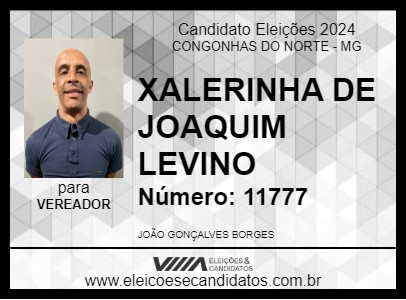 Candidato XALERINHA DE JOAQUIM LEVINO 2024 - CONGONHAS DO NORTE - Eleições