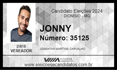 Candidato JONNY 2024 - DIONÍSIO - Eleições