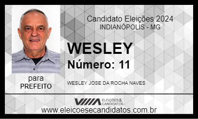 Candidato WESLEY 2024 - INDIANÓPOLIS - Eleições