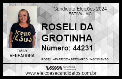 Candidato ROSELI DA GROTINHA 2024 - ESTIVA - Eleições