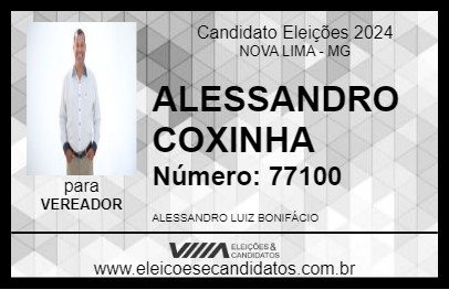 Candidato ALESSANDRO COXINHA 2024 - NOVA LIMA - Eleições