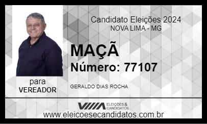 Candidato MAÇÃ 2024 - NOVA LIMA - Eleições