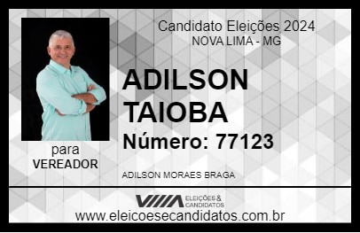 Candidato ADILSON TAIOBA 2024 - NOVA LIMA - Eleições