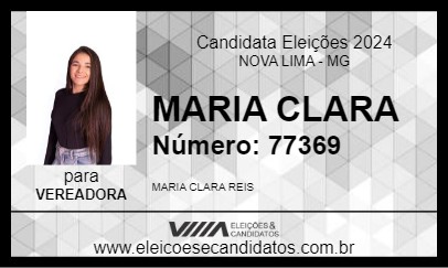 Candidato MARIA CLARA 2024 - NOVA LIMA - Eleições