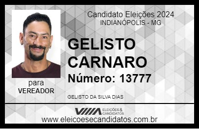 Candidato GELISTO CARNARO 2024 - INDIANÓPOLIS - Eleições