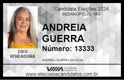 Candidato ANDREIA GUERRA 2024 - INDIANÓPOLIS - Eleições