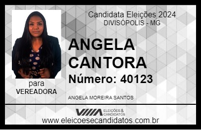 Candidato ANGELA CANTORA 2024 - DIVISÓPOLIS - Eleições