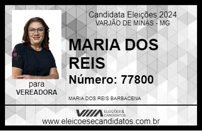 Candidato MARIA DOS REIS 2024 - VARJÃO DE MINAS - Eleições