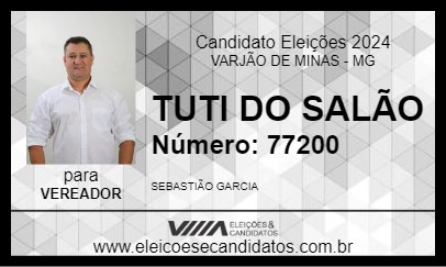 Candidato TUTI DO SALÃO 2024 - VARJÃO DE MINAS - Eleições