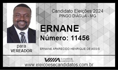 Candidato ERNANE 2024 - PINGO D\ÁGUA - Eleições