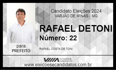 Candidato RAFAEL DETONI 2024 - VARJÃO DE MINAS - Eleições