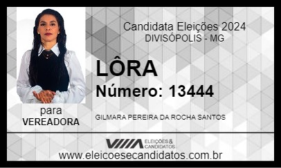 Candidato LÔRA 2024 - DIVISÓPOLIS - Eleições