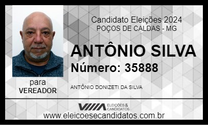 Candidato ANTÔNIO SILVA 2024 - POÇOS DE CALDAS - Eleições