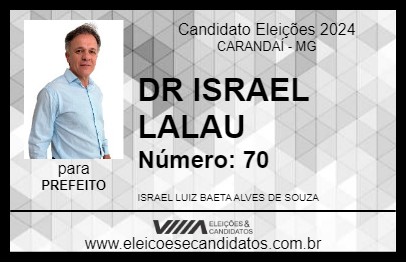 Candidato DR ISRAEL LALAU 2024 - CARANDAÍ - Eleições