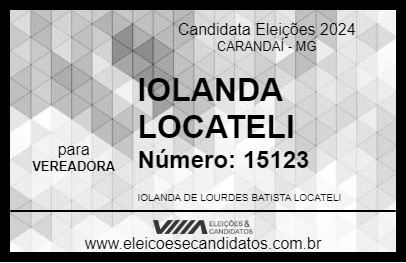 Candidato IOLANDA LOCATELI 2024 - CARANDAÍ - Eleições