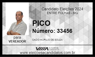 Candidato PICO 2024 - ENTRE FOLHAS - Eleições