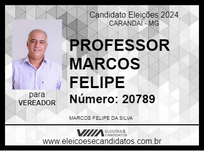 Candidato PROFESSOR MARCOS FELIPE 2024 - CARANDAÍ - Eleições