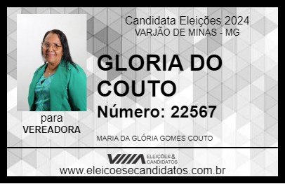 Candidato GLORIA DO COUTO 2024 - VARJÃO DE MINAS - Eleições