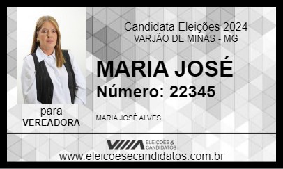 Candidato MARIA JOSÉ 2024 - VARJÃO DE MINAS - Eleições