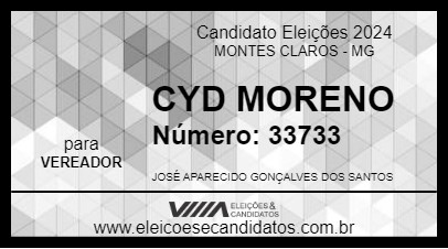 Candidato CYD MORENO 2024 - MONTES CLAROS - Eleições