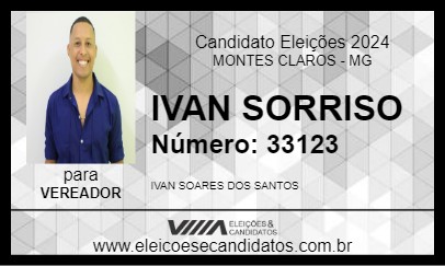 Candidato IVAN SORRISO 2024 - MONTES CLAROS - Eleições