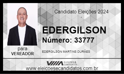 Candidato EDERGILSON 2024 - MONTES CLAROS - Eleições