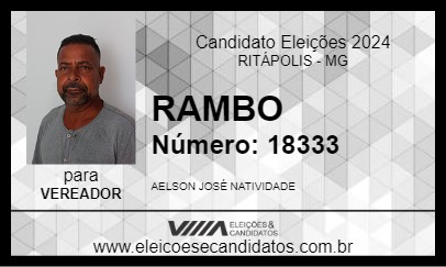 Candidato RAMBO 2024 - RITÁPOLIS - Eleições