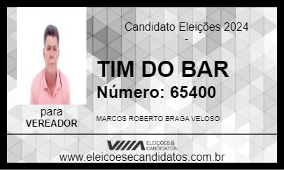 Candidato TIM DO BAR 2024 - SETE LAGOAS - Eleições