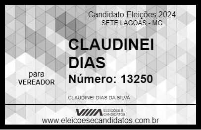 Candidato CLAUDINEI DIAS 2024 - SETE LAGOAS - Eleições