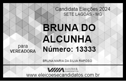 Candidato BRUNA DO ALCUNHA 2024 - SETE LAGOAS - Eleições